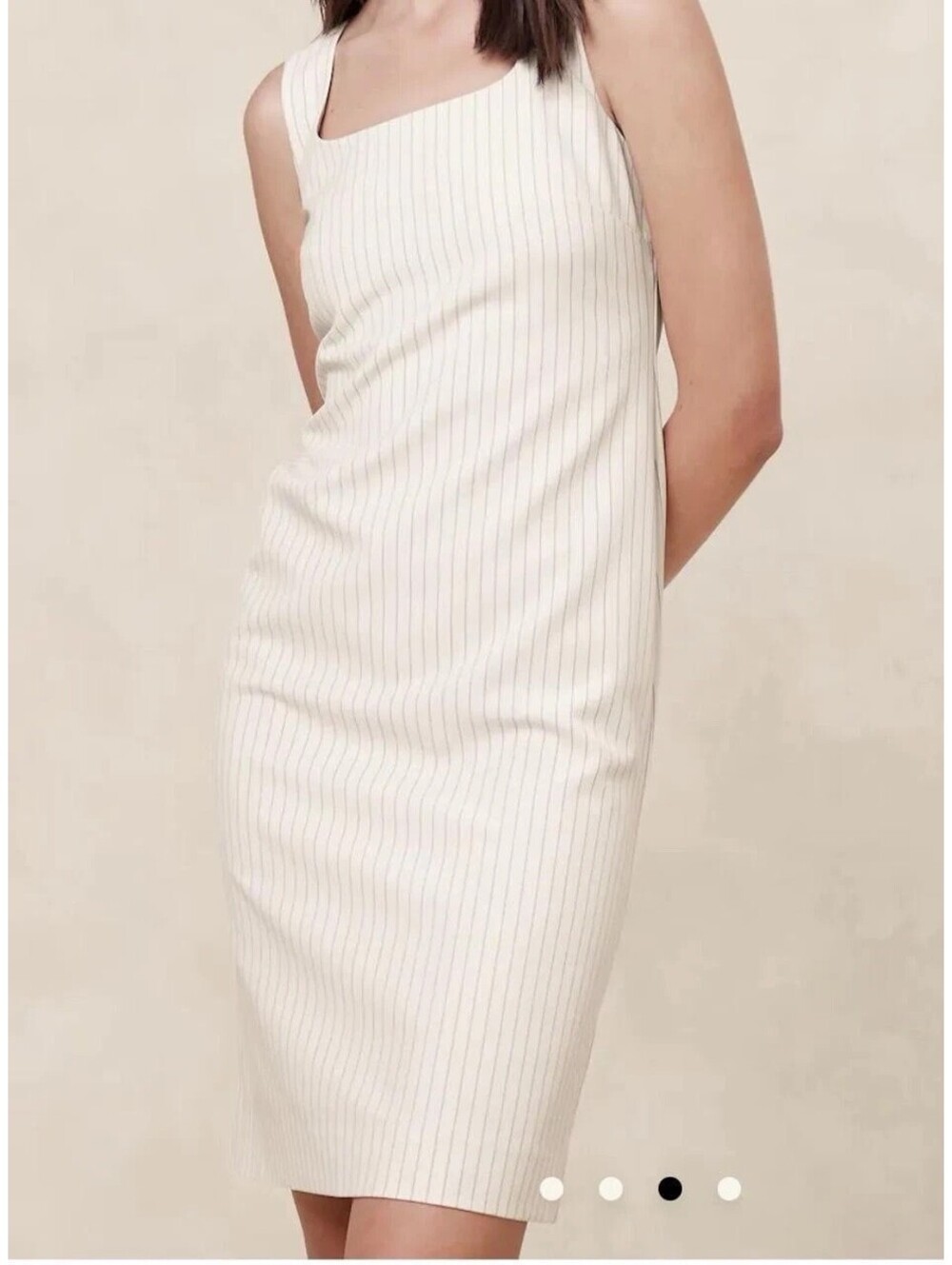 Banana Republic Sheath Dress White/Cream Size 2 New With Tags